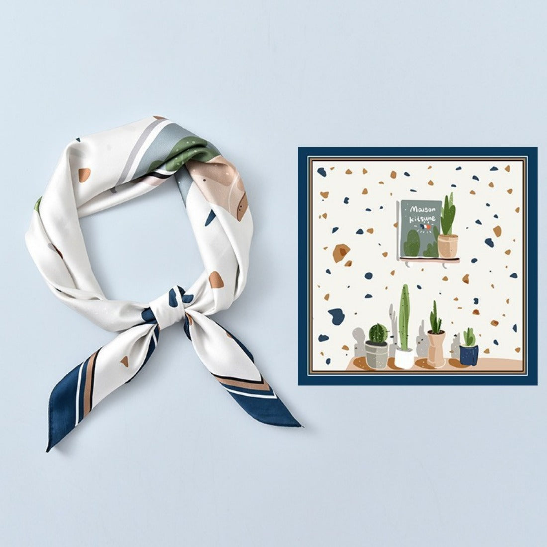 Scarvii - Summer Colorful Fashion Square Scarf