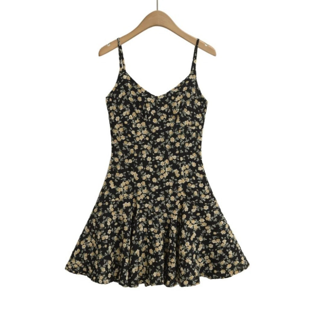 Troposa - Floral V-Neck Slip Dress - Resort Chic