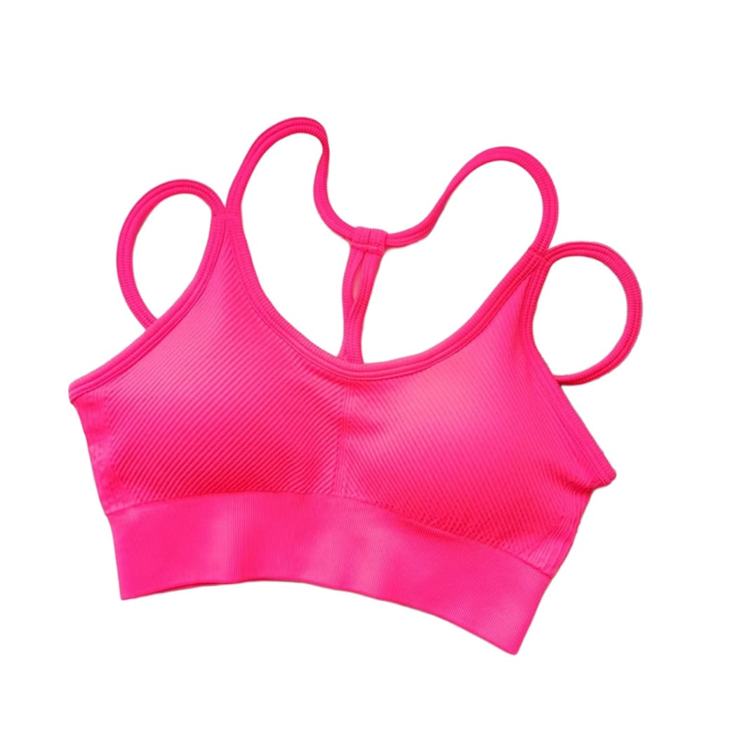Stepo - Slim Strap Sports Bra Yoga Camisole