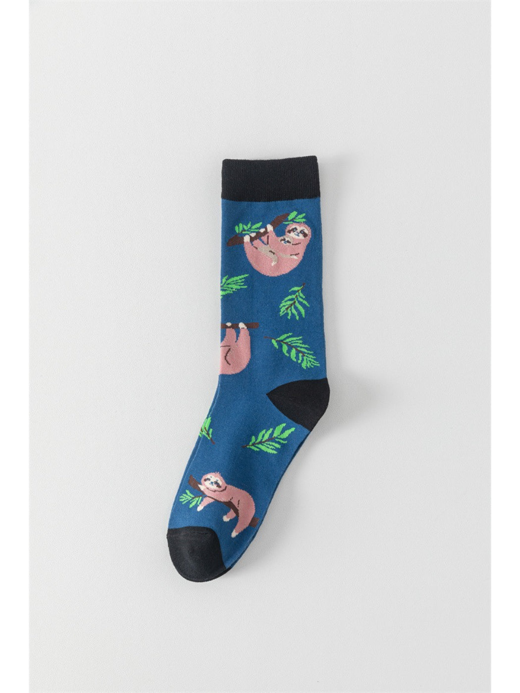 Rufia - Playful Sloth Pattern Crew Socks