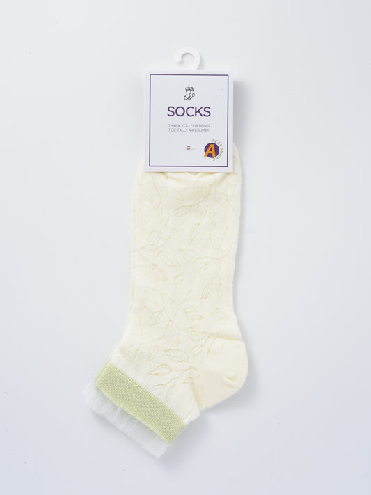 Rufia - Pastel Green & Pink Summer Ankle Socks
