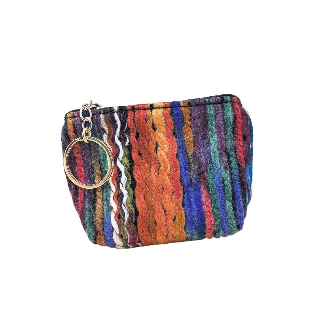 Cosbai - Boho Crochet Mini Pouch Bag - Colorful & Practical