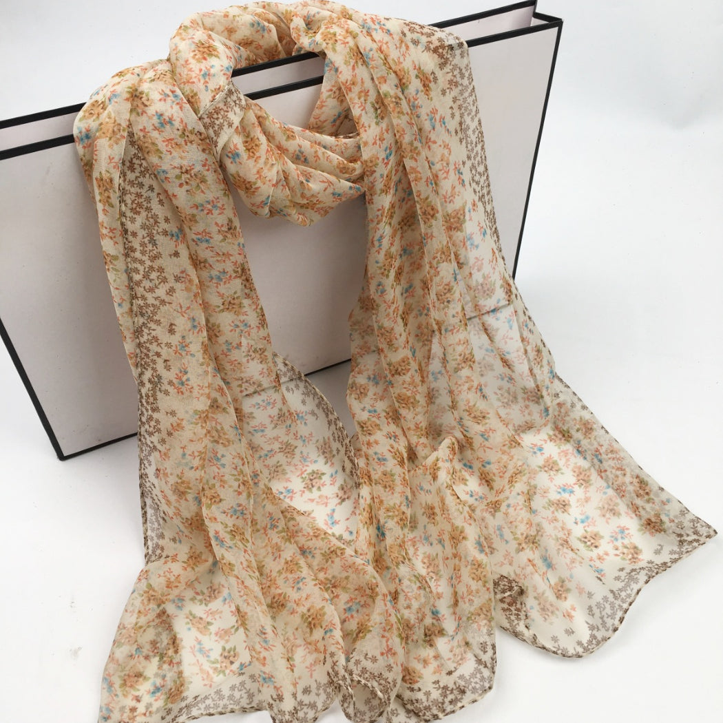 Scarvii - Daisy Print Scarf - Cool & Soft