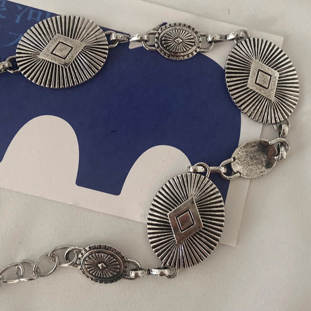 Beco - Simple Oval Waist Chain Belt - Boho & Chic