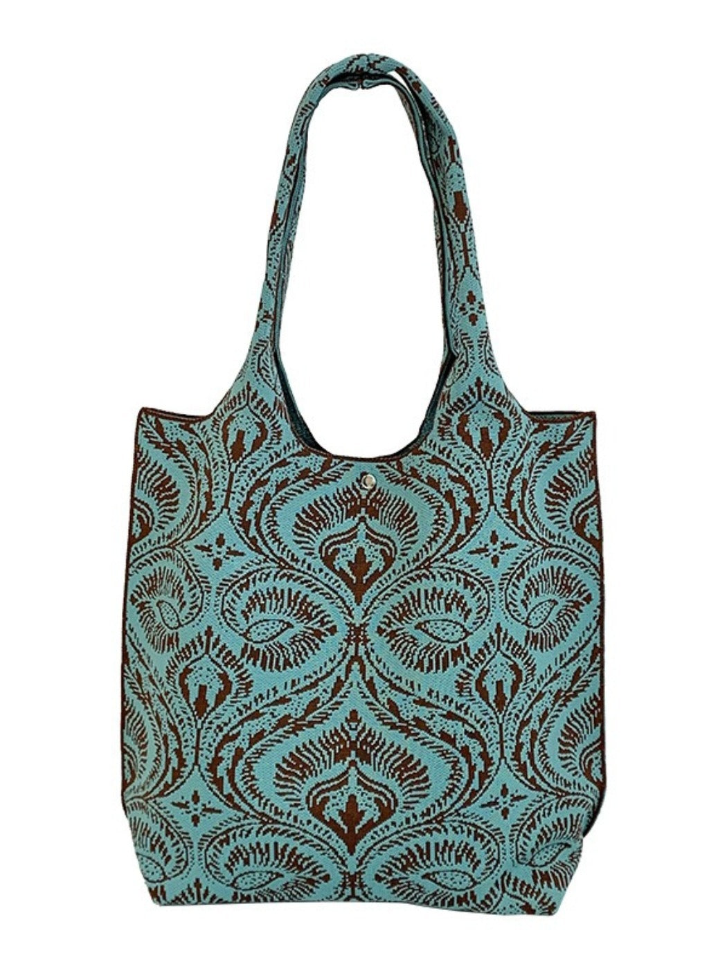 Cosbai - Vintage-patterned Shoulder & Tote Bag