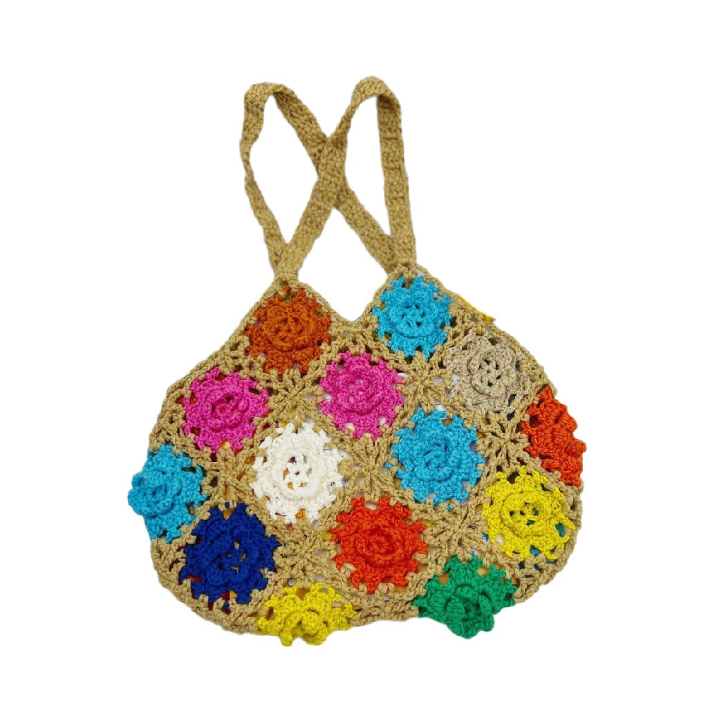 Cosbai - Boho Crochet Handbag Tote Bag – 5 Colors