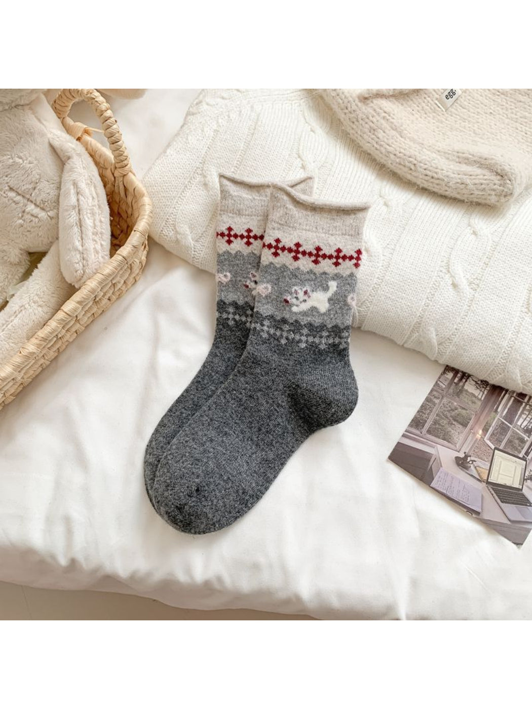 Rufia – Cozy Animal Pattern Socks