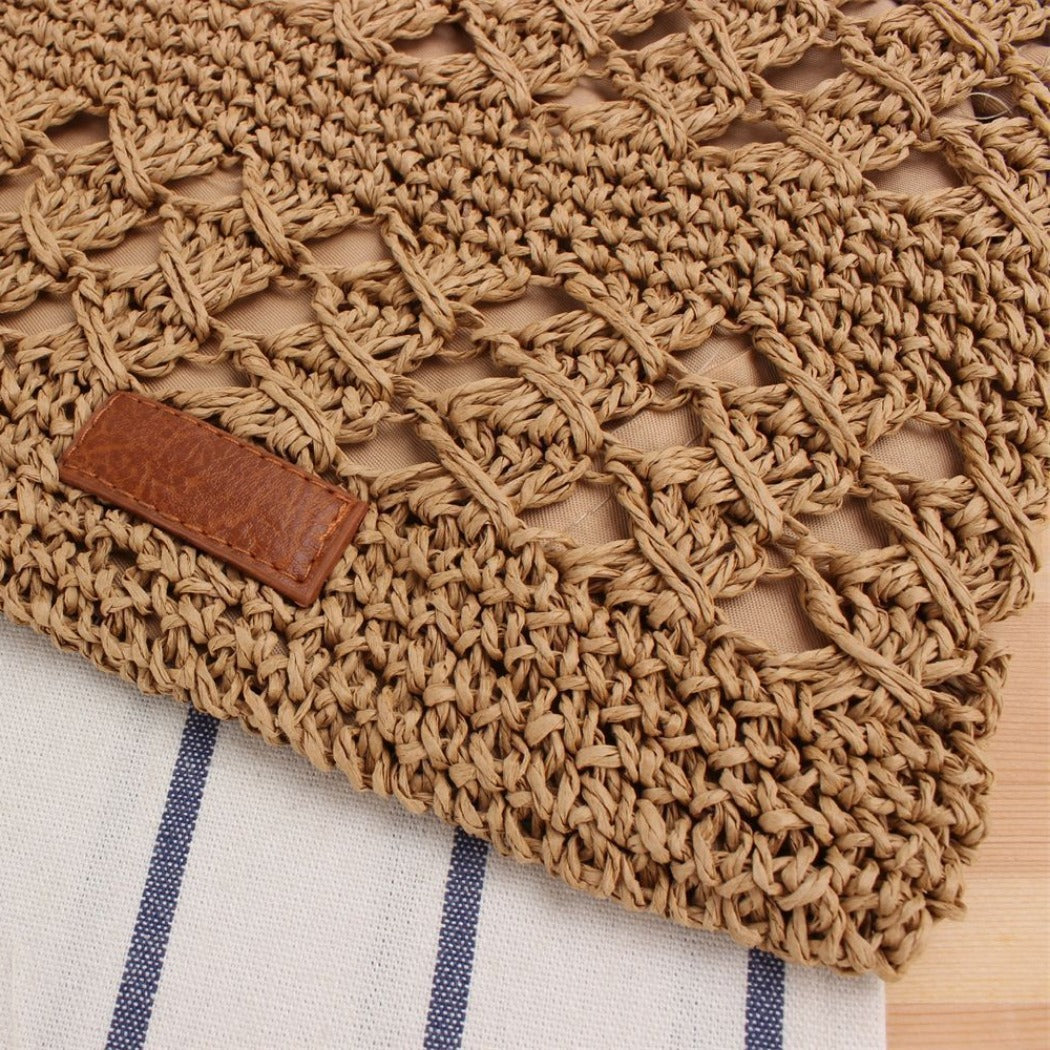 Cosbai - Roomy Crochet Crossbody Bag - Classic & Chic
