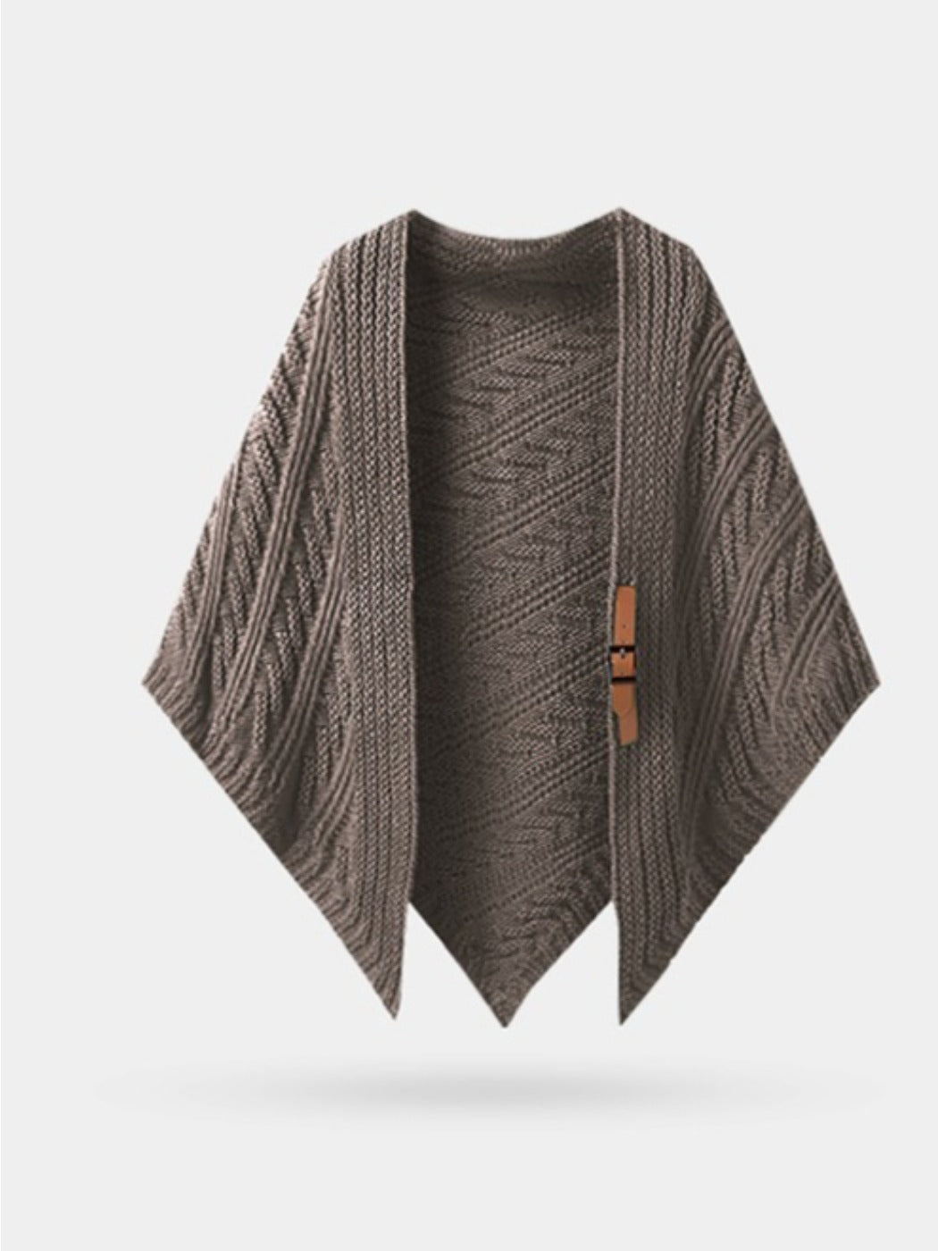 Scarvii - Classic Knitted Triangle Shawl as Outer Accessory