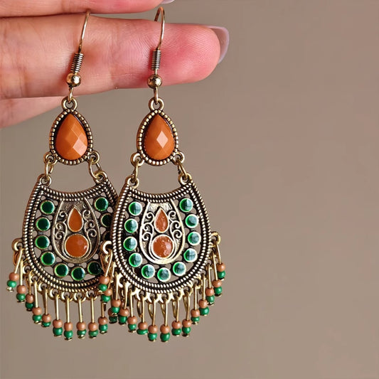 Earwish - Vintage Boho Statement Earrings - Eye-Catching