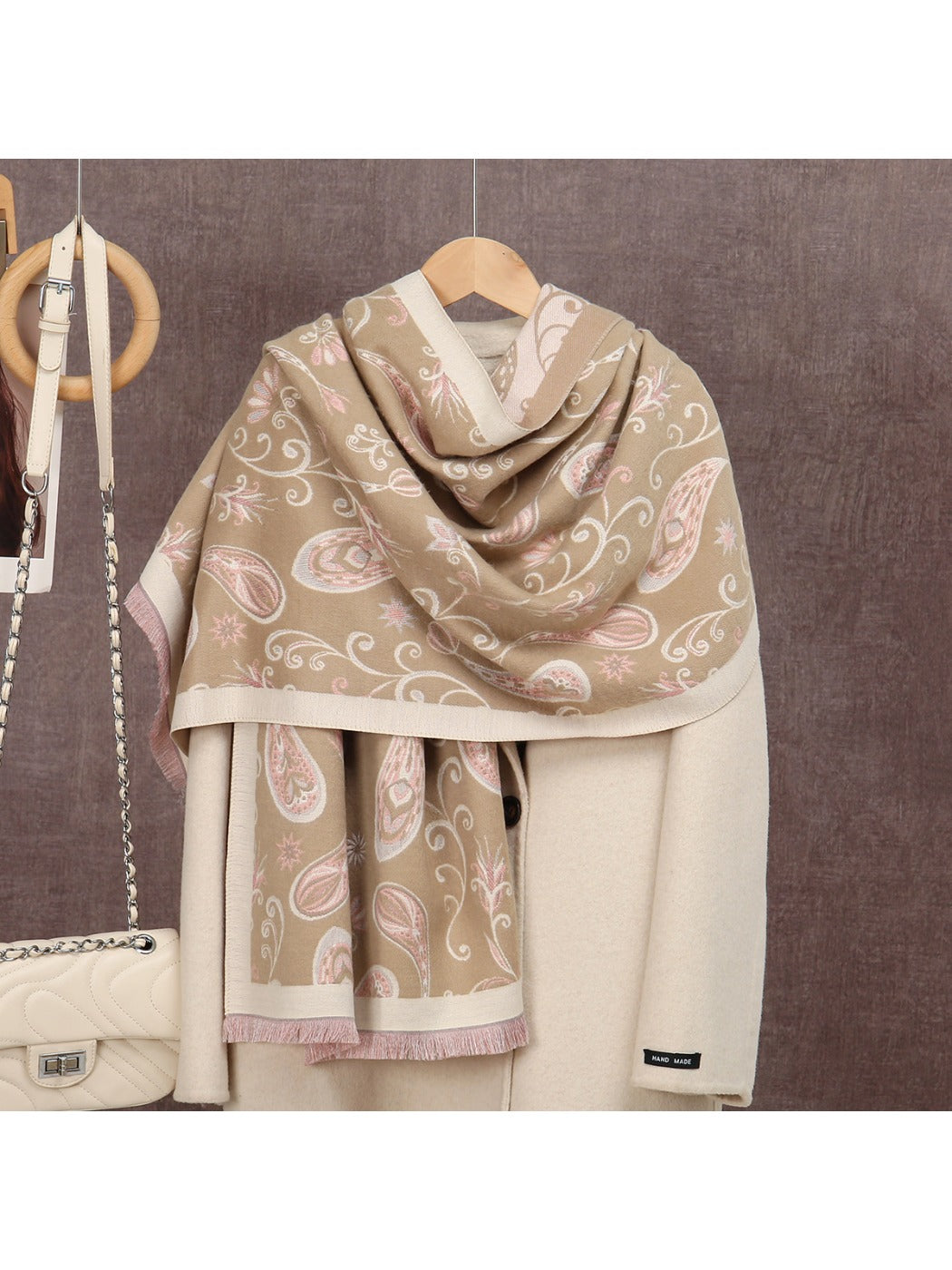 Scarvii - Paisley Print Winter Shawl Scarf