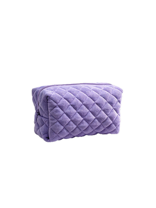 Cosbai - Simple Solid Color Cosmetic Organizer Bag
