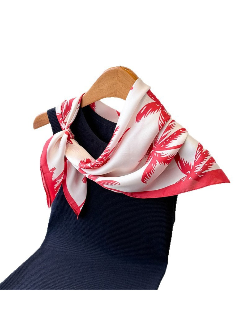Scarvii Coastal Palm Pattern Square Scarf