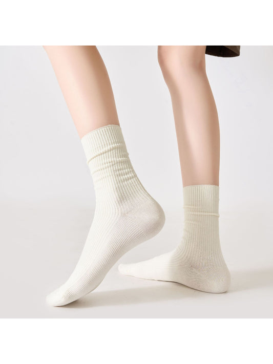 Rufia - Solid Ribbed Crew Socks product image 2