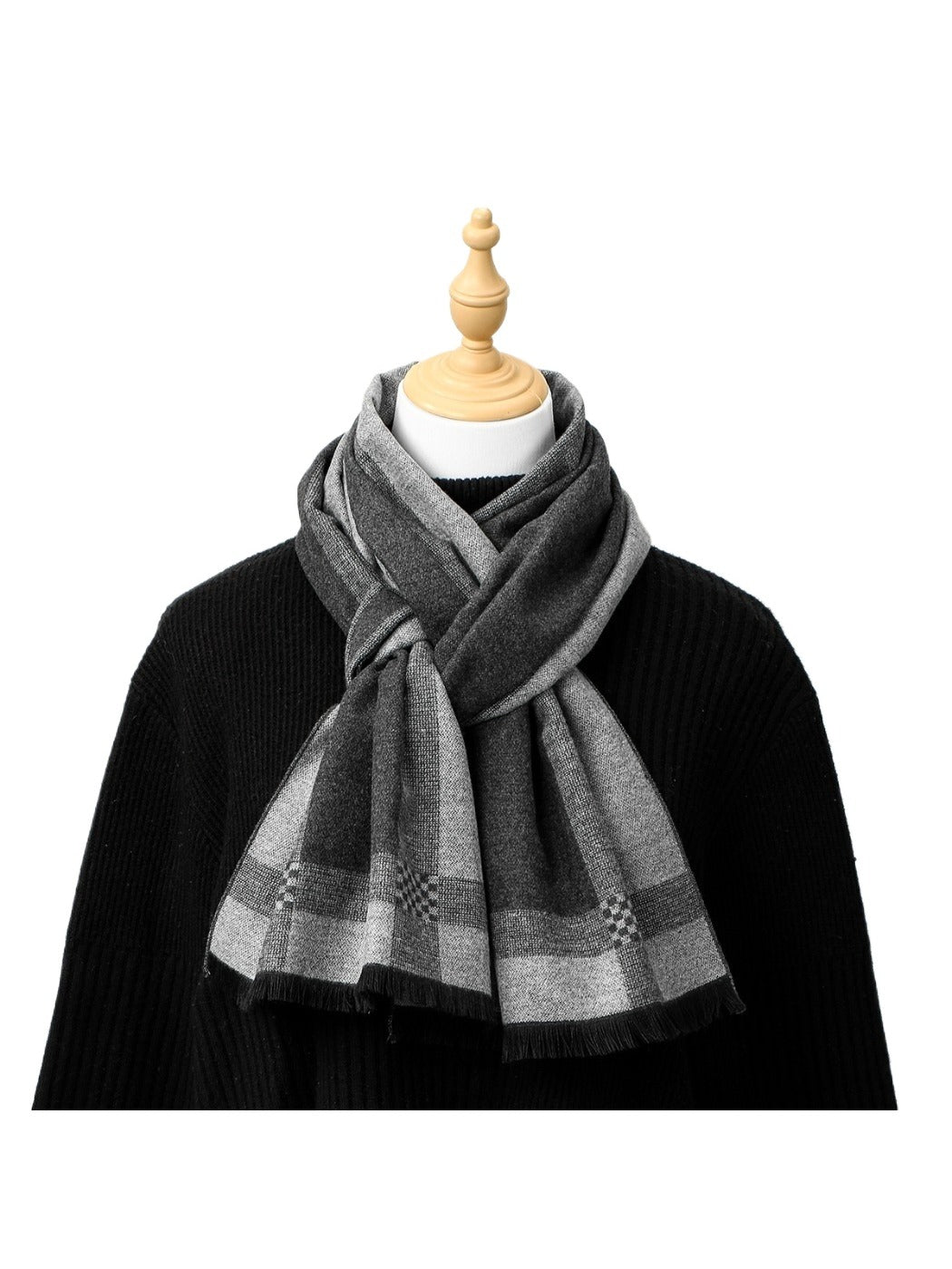 Scarvii - Striped Winter Plush Scarf