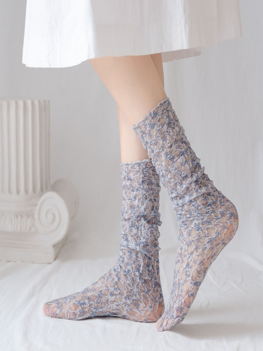 Rufia - Ditsy Floral Sheer Socks