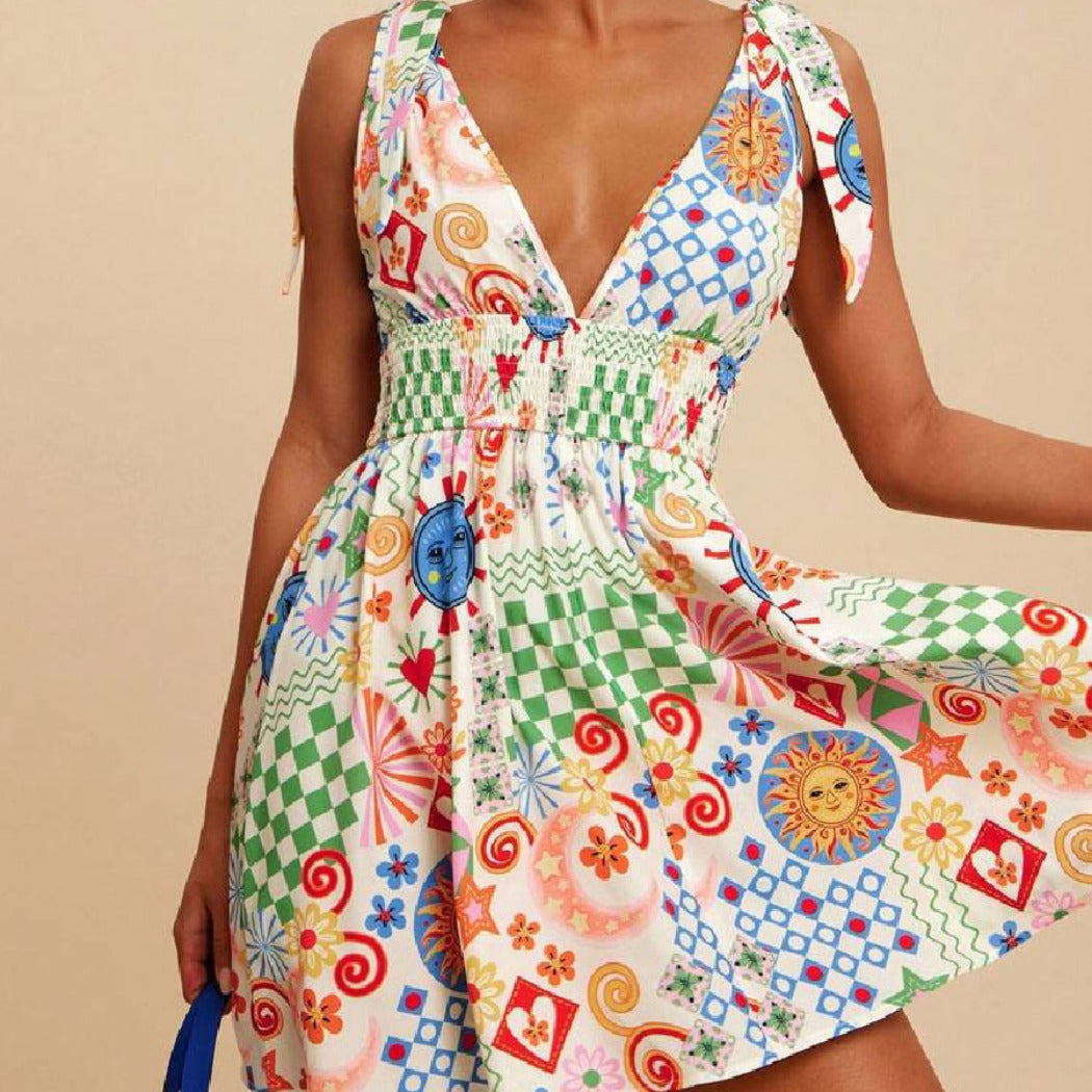 Troposa - Sexy V-Neck Vacation Dress