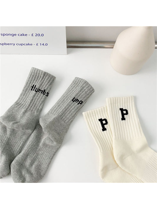 Rufia - Casual Letter Crew Socks product image 2