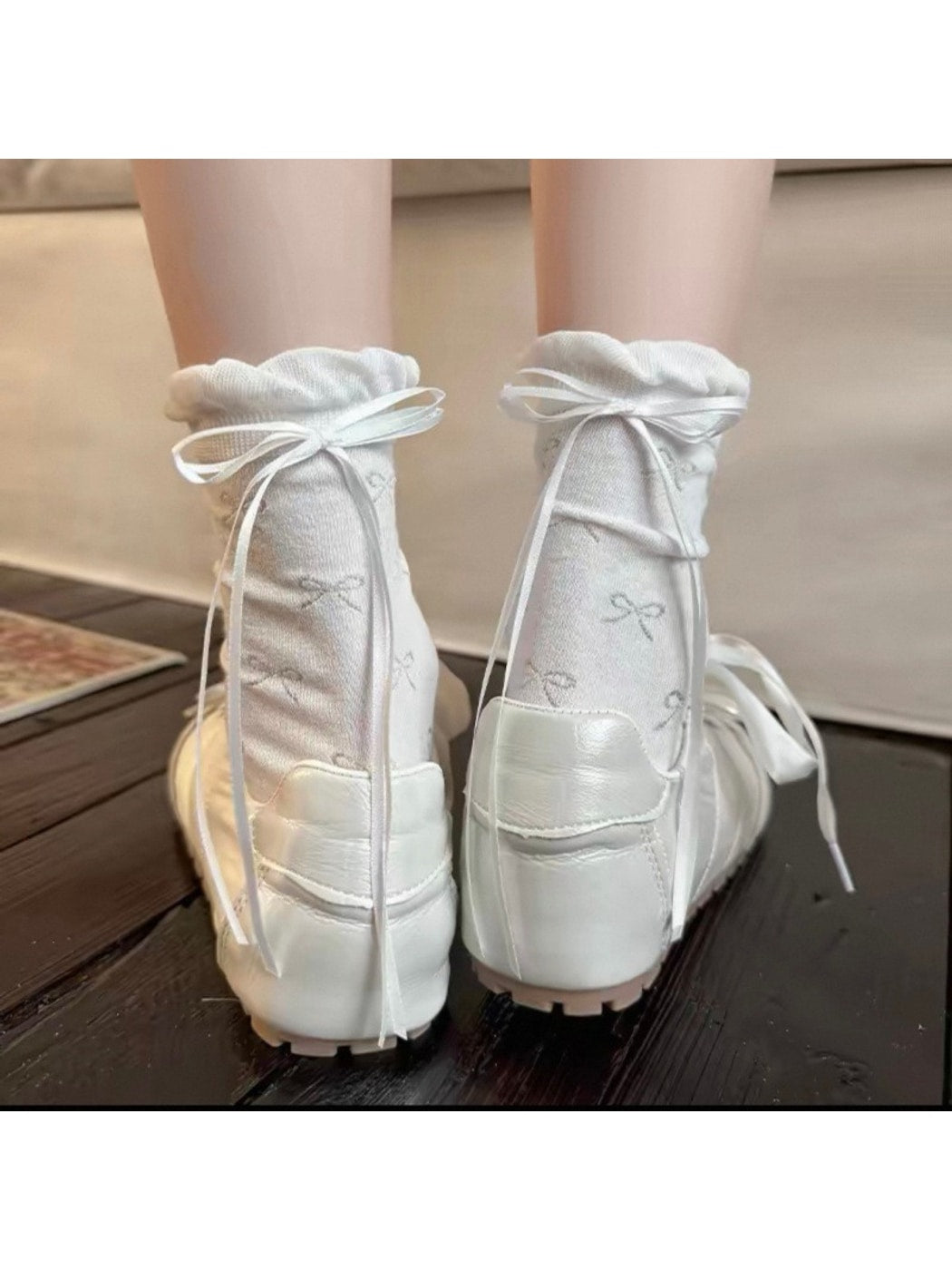 Rufia - Ribbon Bow Style Women's Socks