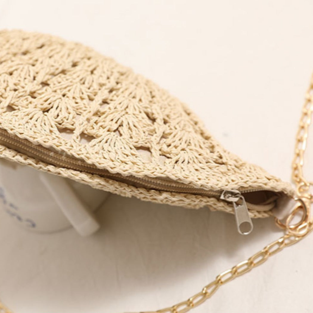Cosbai - Unique Shell Shaped Crochet Crossbody Bag