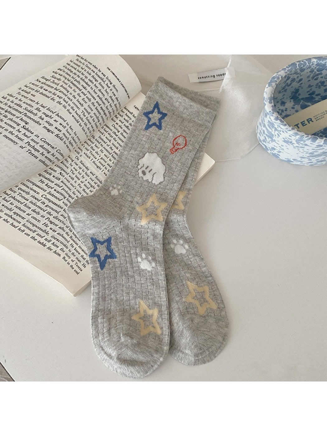 Rufia - Cute Cartoon Ribbed Crew Socks product image 8