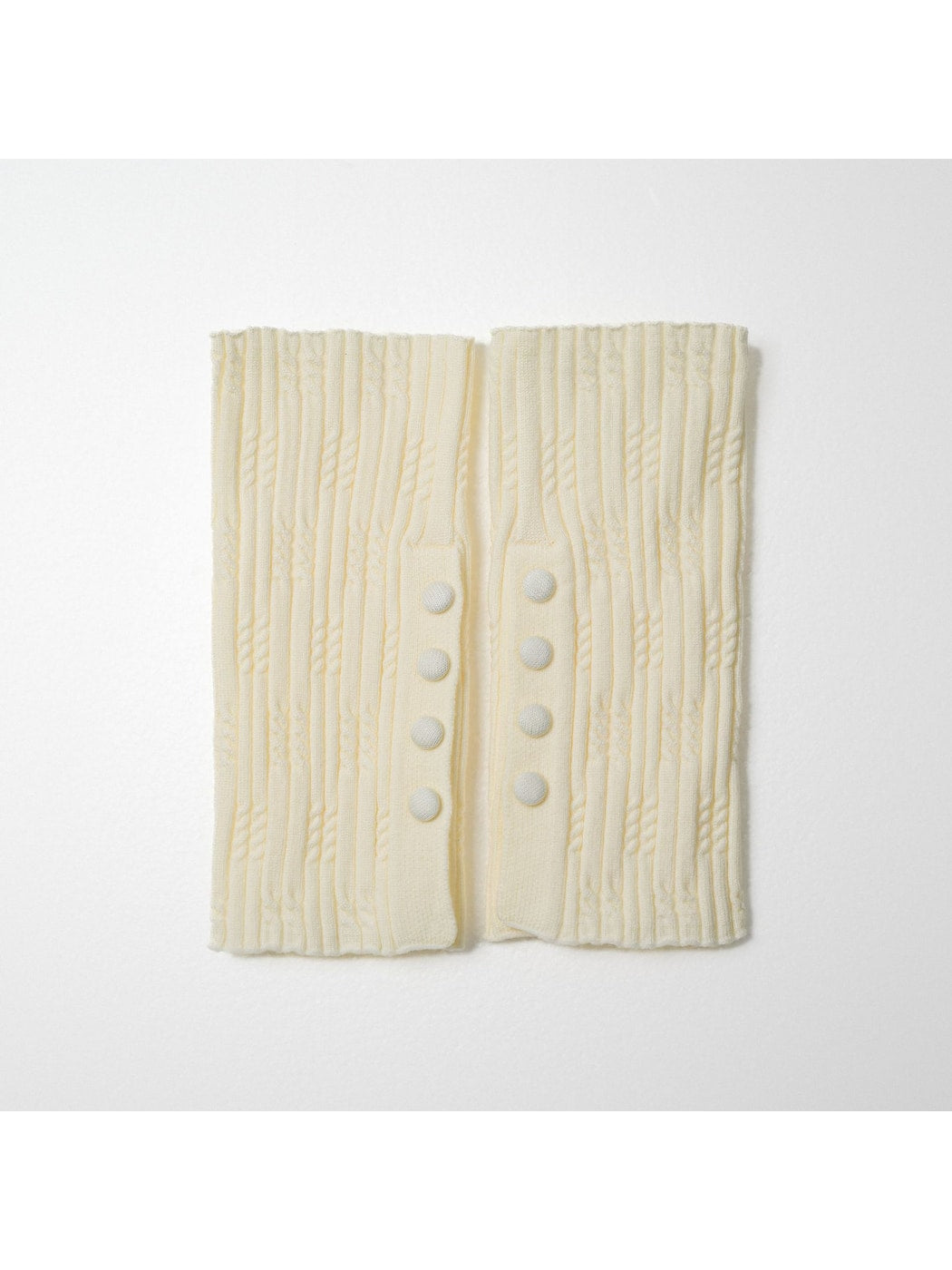 Cozyra - Button Split Rib Knit Leg Warmers