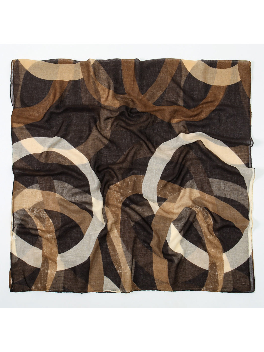Scarvii - Abstract Curve Print Spring Scarf