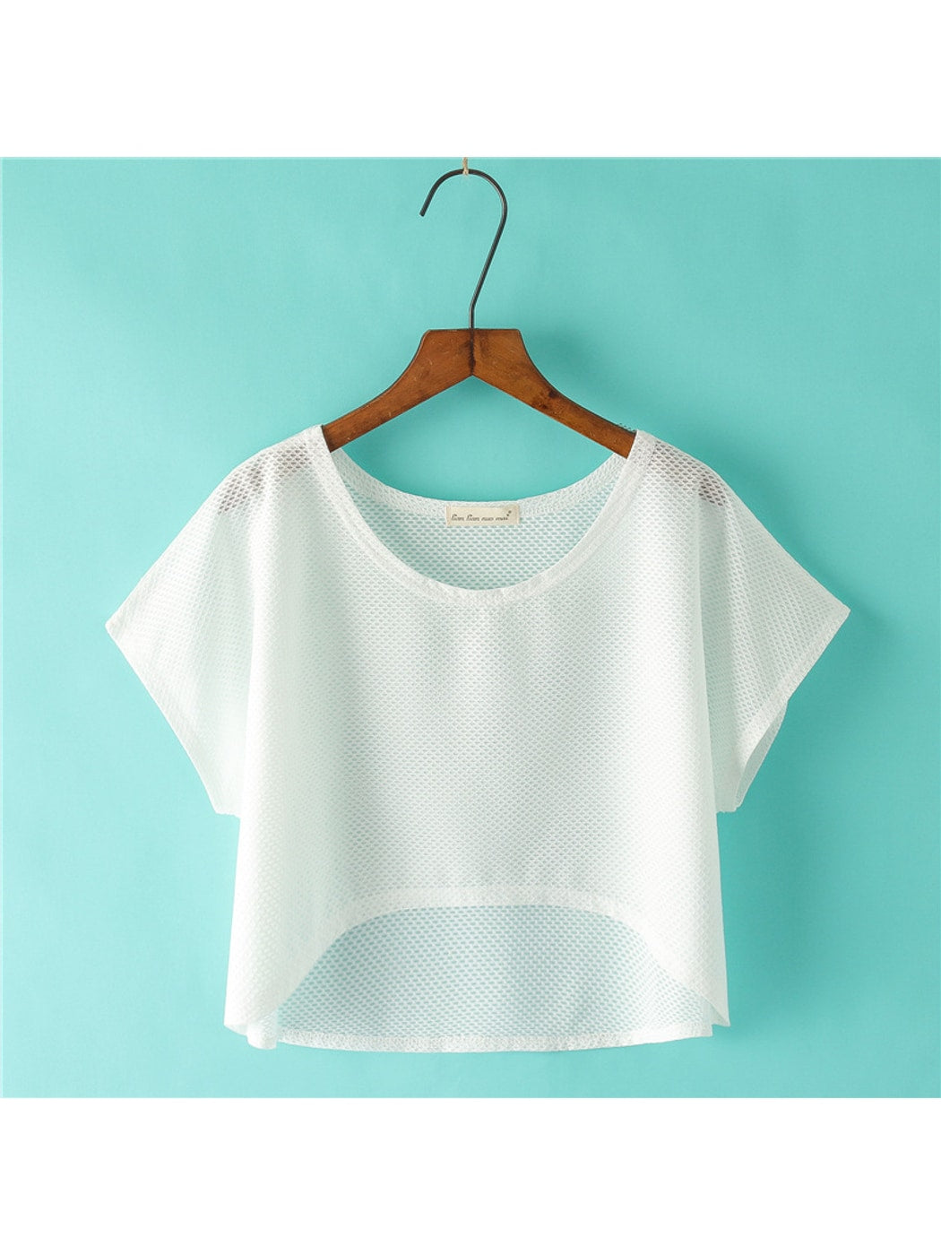 Crosa - White Loose Fit Short Beach Cover Up