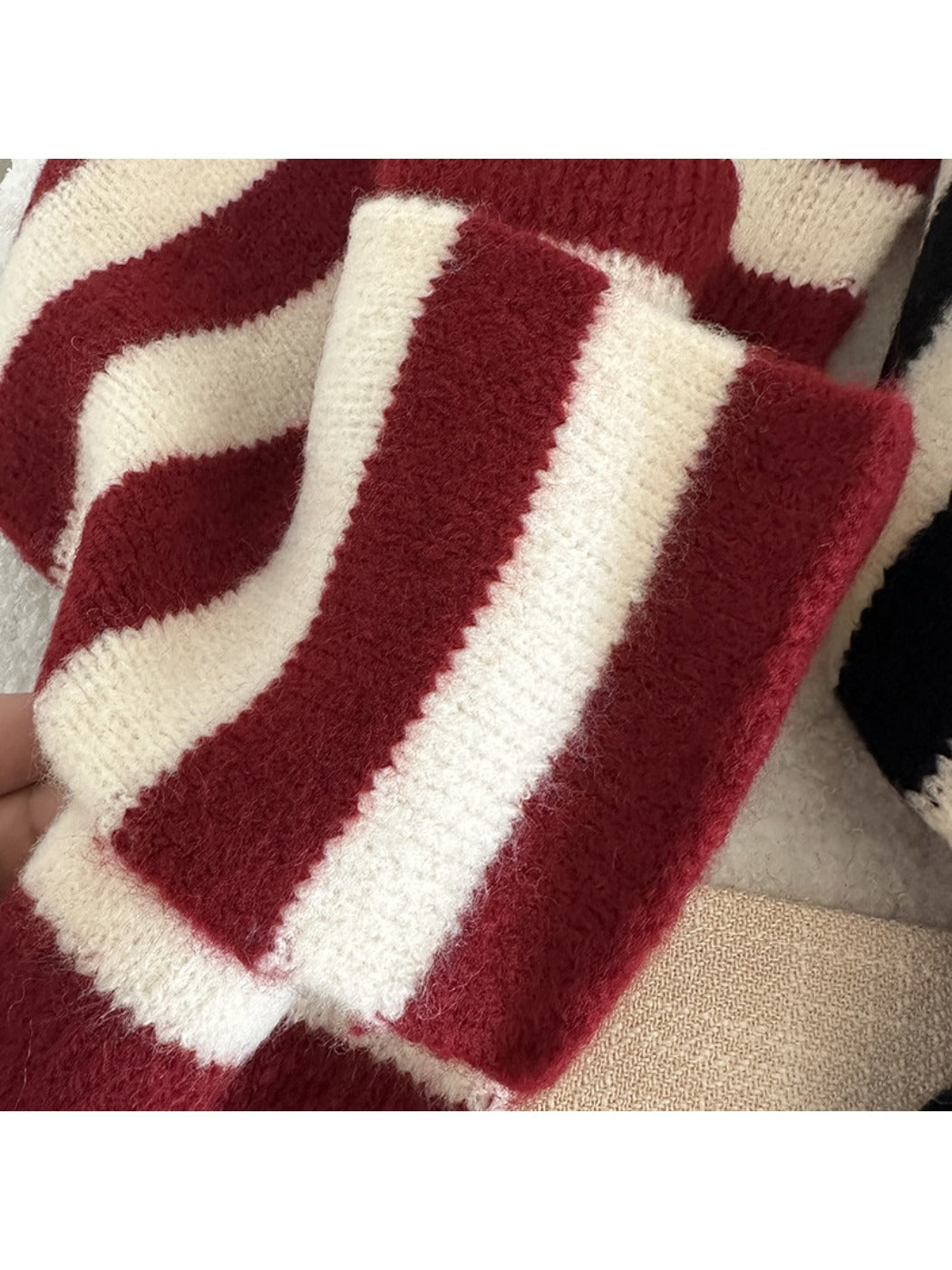 Scarvii - Unisex Striped Cross-Over Scarf