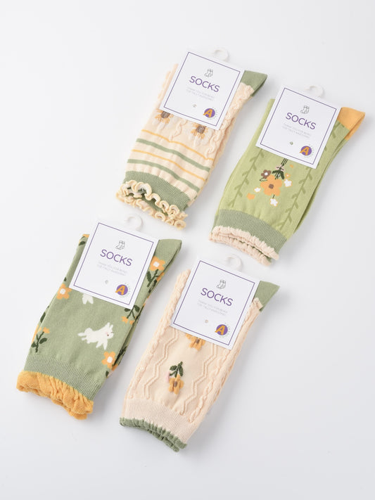 Rufia - Green Series Women's Crew Socks