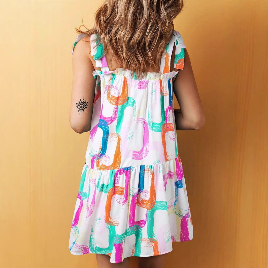 Troposa - Boho Abstract Sundress - Summer Escape