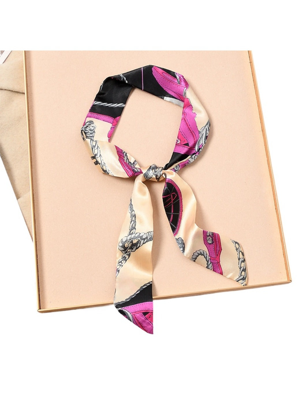 Scarvii - Classic Colorful Print Head Scarf - Elegant & Vibrant