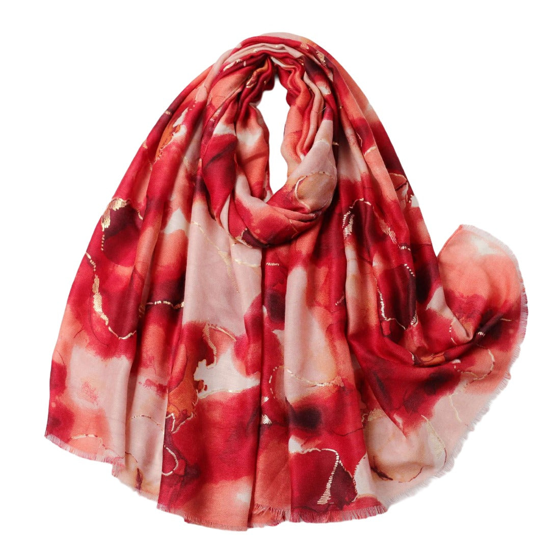 Scarvii - Shimmer Print Scarf - Elegant & Trendy