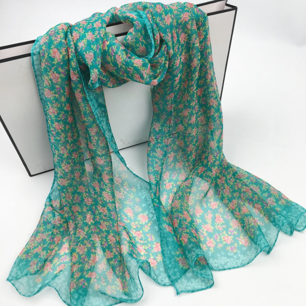Scarvii - Daisy Print Scarf - Cool & Soft