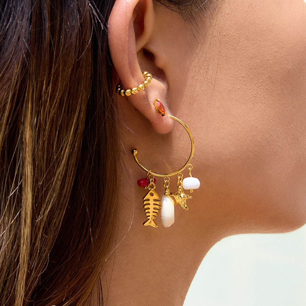 Earwish - Golden Tassel Earrings - Luxe Oceanic