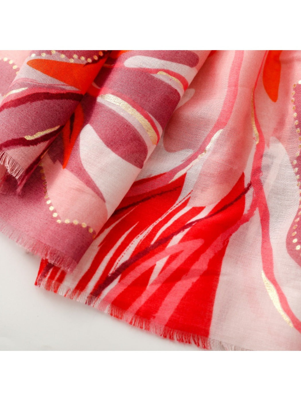 Scarvii - Elegant Orchid Floral Print Scarf