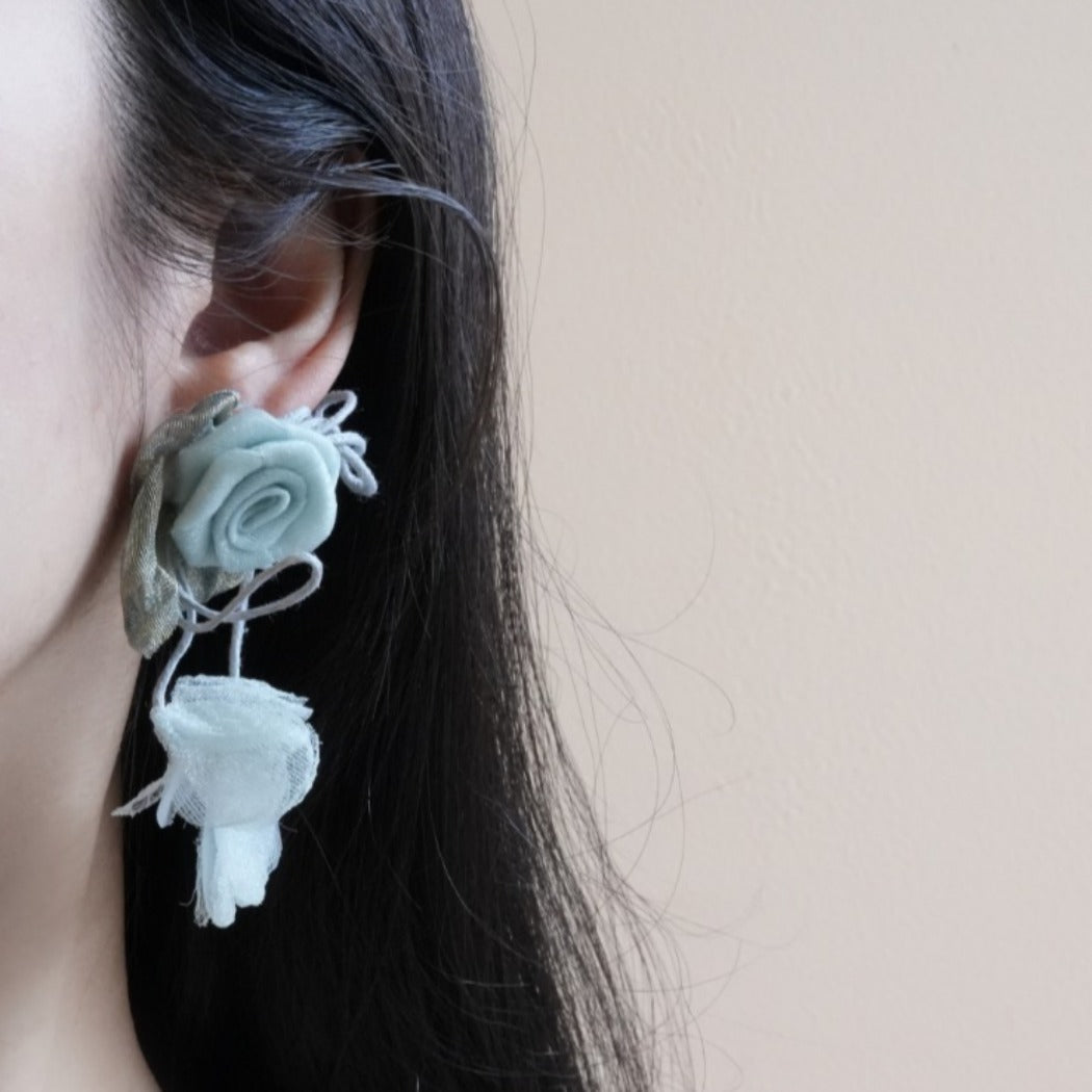 Earwish - Lace Rose Earrings – Elegant & Feminine