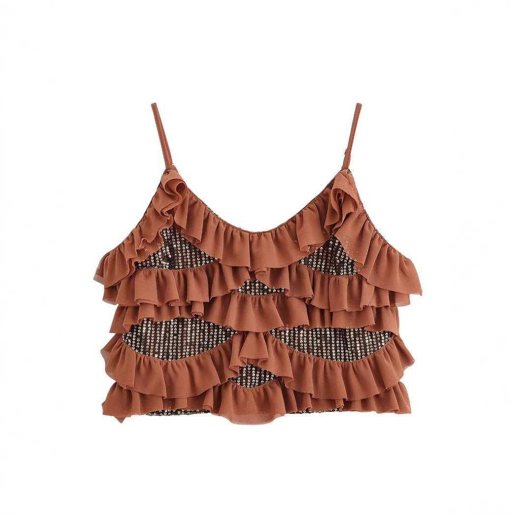 Vesty - Beaded Layered Camisole small - Feminine Elegance