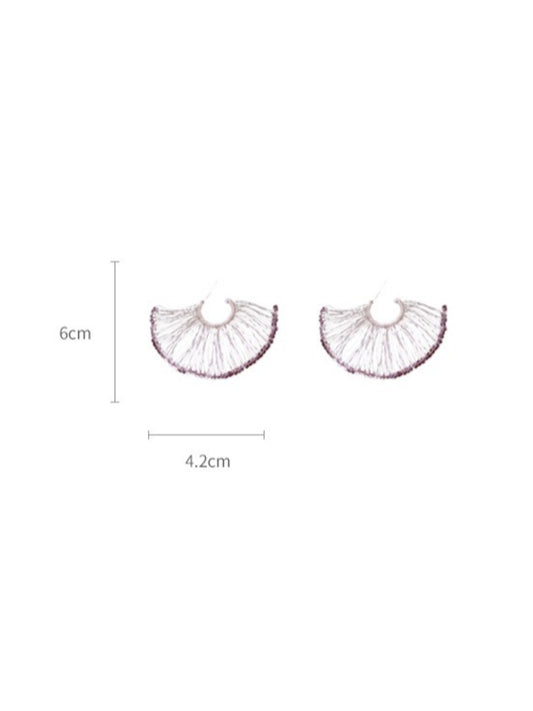 Earwish – Woven Fan-Shaped Earrings