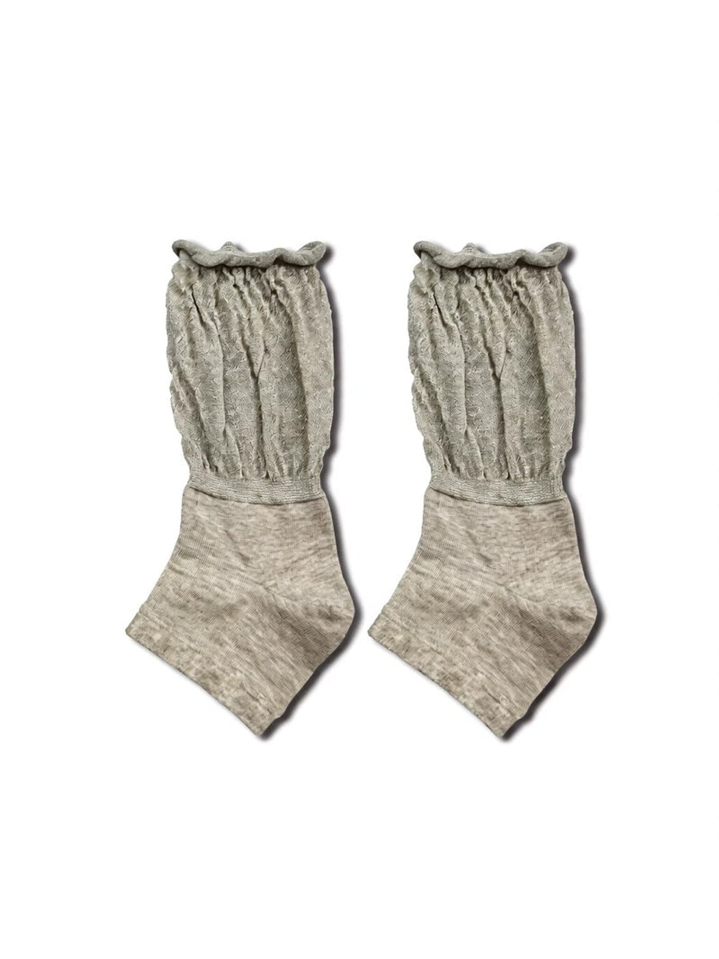 Rufia - Ruffle-Trim Open-Toe Crew Socks
