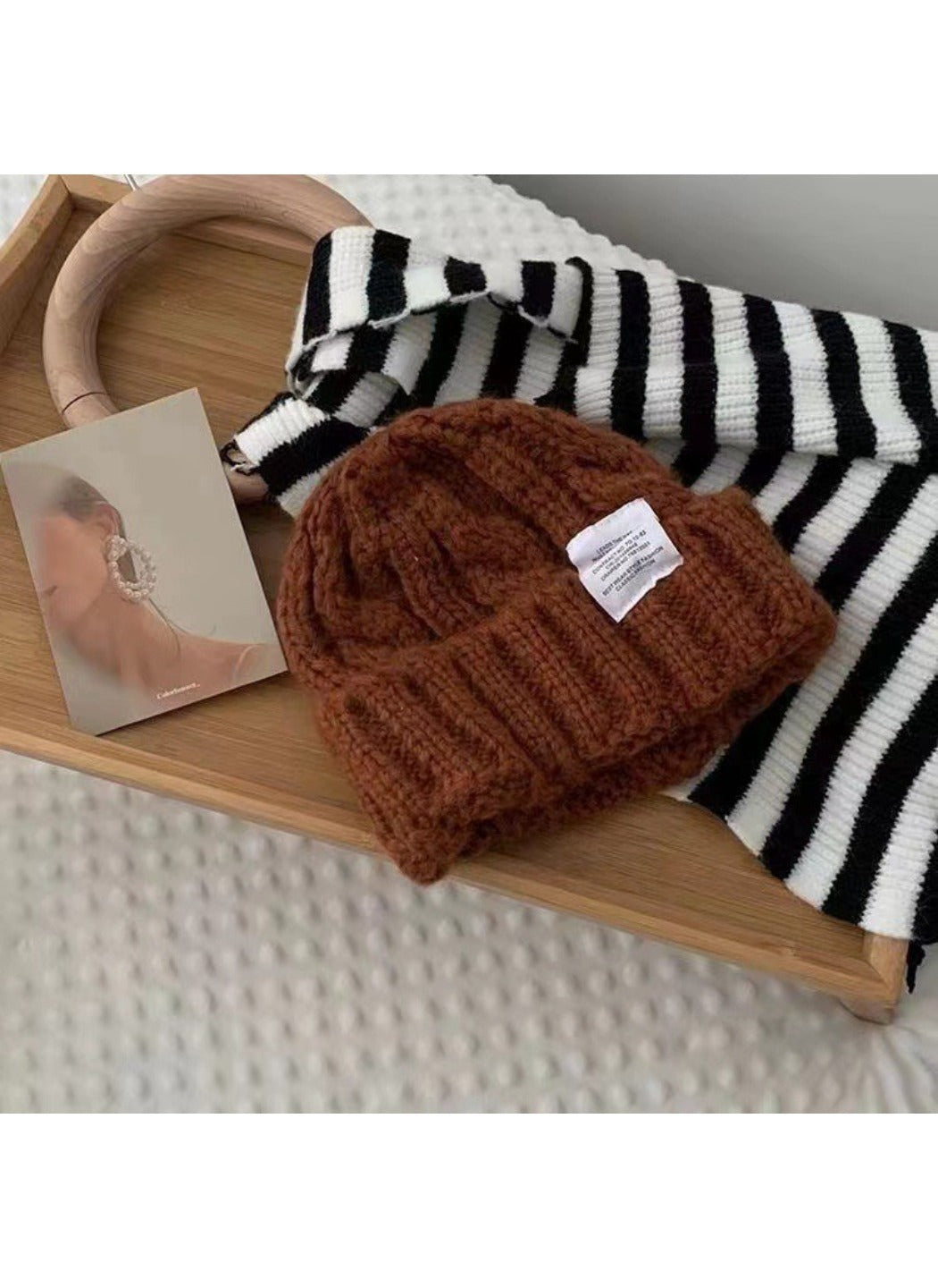 Haila - Cable Knit Cuffed Beanie