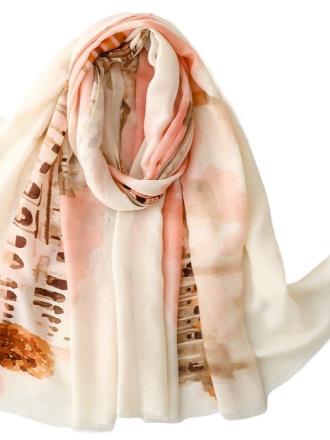 Scarvii - Oversized Landscape Print Scarf