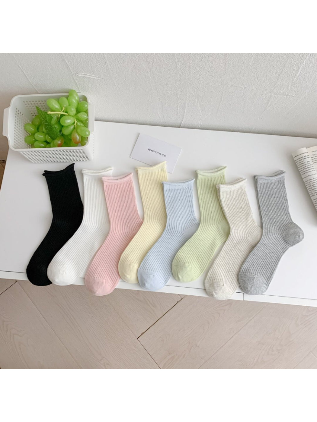 Rufia - Pastel Ribbed Crew Socks product image 9