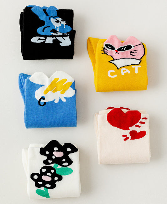 Rufia - 5 Pairs Cute Socks - product image