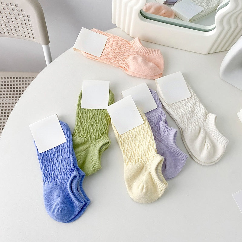 Rufia - 4 Pairs Cream Summer Socks
