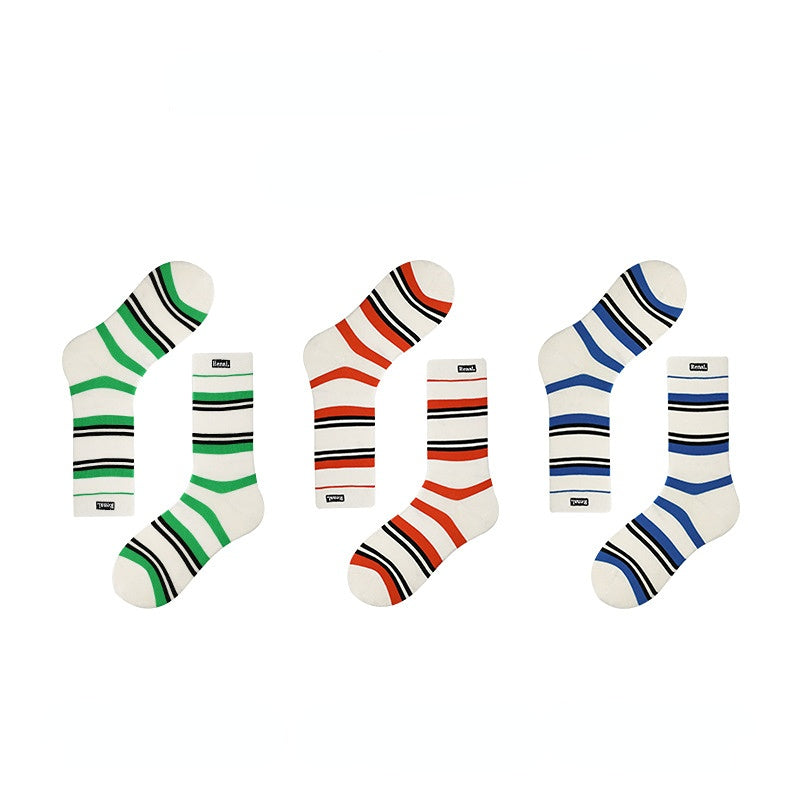 Rufia - 3 Pairs Stripe Socks