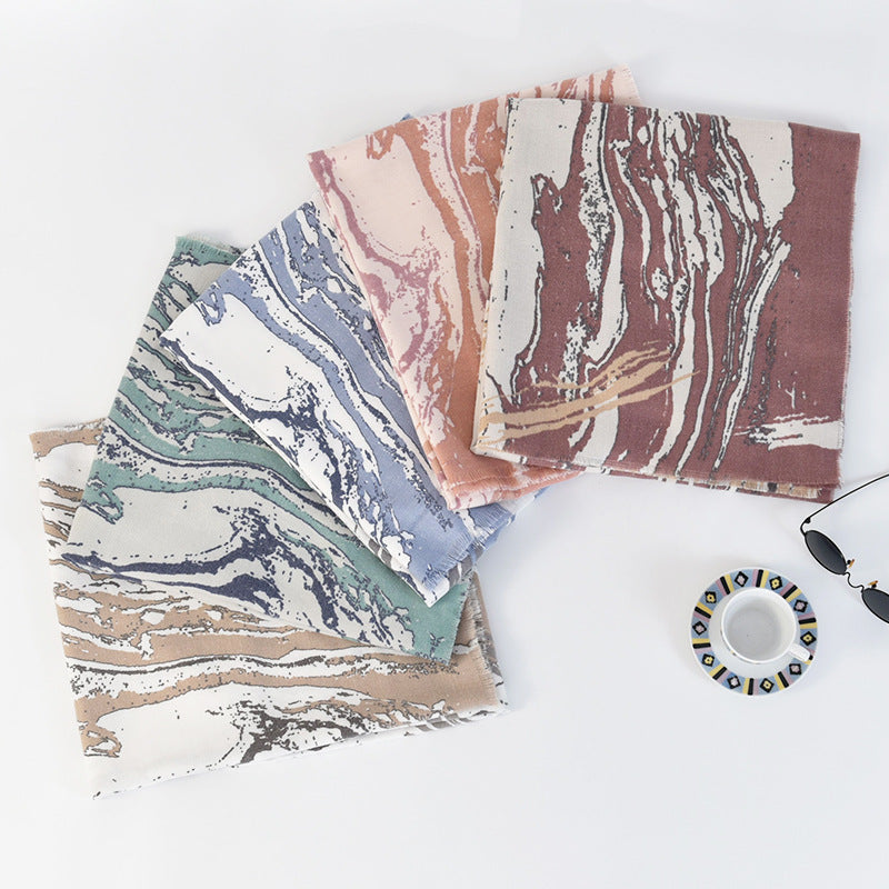Scarvii - Marble Long Scarf