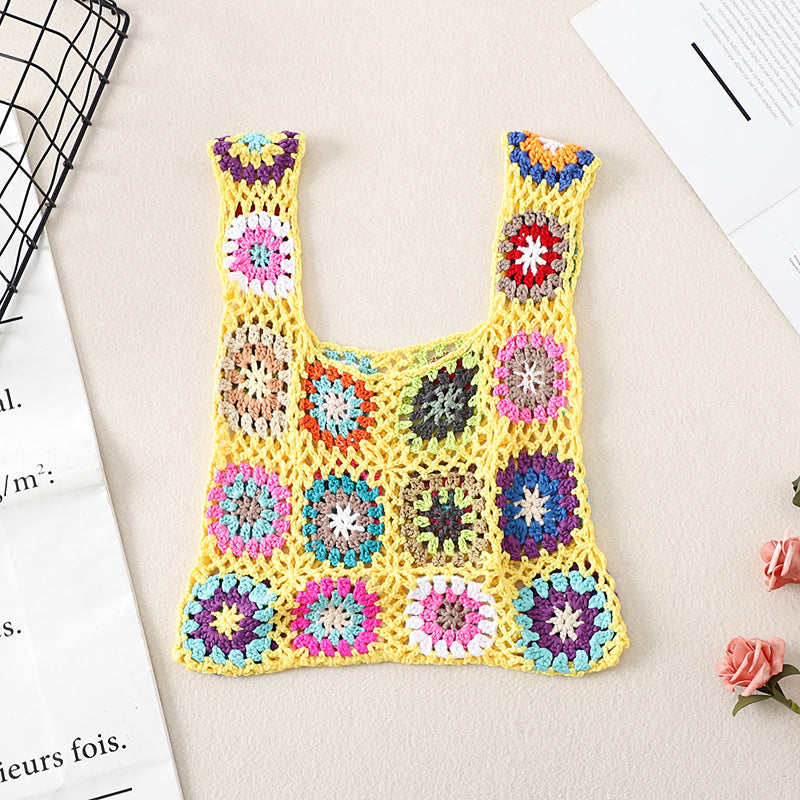 Vintage Handmade Crochet Bag - Exquisite Handcrafted Handbag