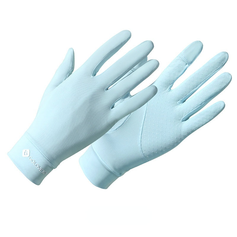 Classic Sunscreen Summer Gloves displayed with summer accessories