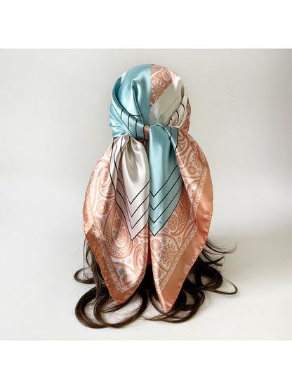 Scarvii - Elegant Paisley Square Scarf